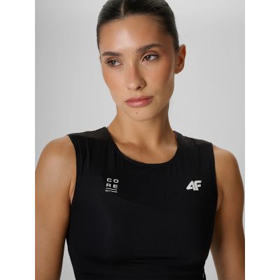 3. Women's quick-drying training crop top 4F 4FRAW26TFSLF1271-20S