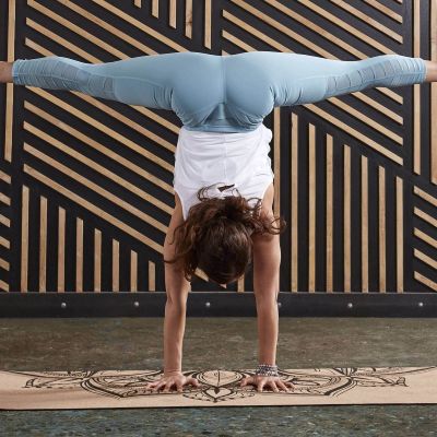 5. Gaiam Printed Cork Mandala yoga mat 5 mm 63495