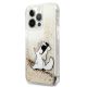 2. Karl Lagerfeld Liquid Glitter Choupette Fun Case for iPhone 13 / 13 Pro - Transparent Gold