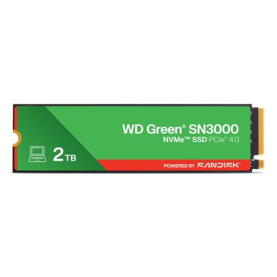 4. WD Green SN3000 2TB M.2 NVMe SSD WDS200T4G0E