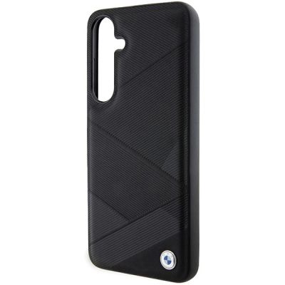 6. BMW BMHCS24M23RCGPK S24+ S926 black/black hardcase Signature Leather Crossing Lines Pattern