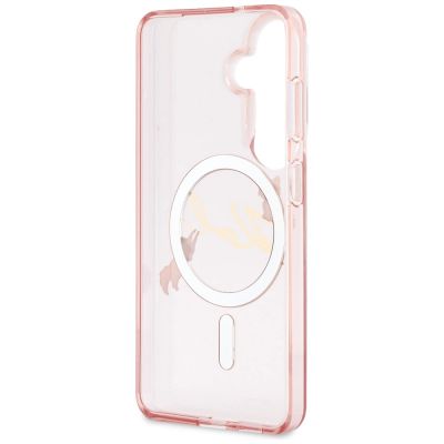 7. Karl Lagerfeld IML KC Script MagSafe Case for Samsung Galaxy S26 - Pink