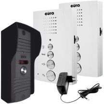“EURA” ADP-51A3 “DIFESA” Door Entry System – Single-Family, 2 Handsets, Intercom, White