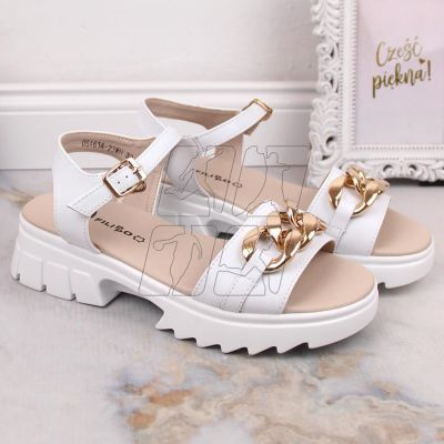 6. Leather sandals with chain Filippo W DS4614