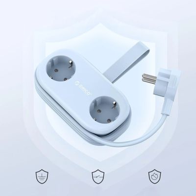 3. Orico AP3 65W GaN 6in1 Power Strip 2x AC + 2x USB-A + 2x USB-C - Blue