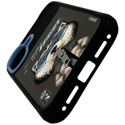 3. Nimmy Cool&Cute 2.0 Wolf Case for iPhone 17 - Black