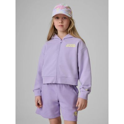 Girls' loose sweatshirt with hood 4F 4FJRSS26TSWSF2936-52S