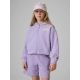 Girls' loose sweatshirt with hood 4F 4FJRSS26TSWSF2936-52S