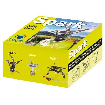 6. The lightest tourist stove for gas cartridges (valve or thread) SPARK 80gram 2.6kW