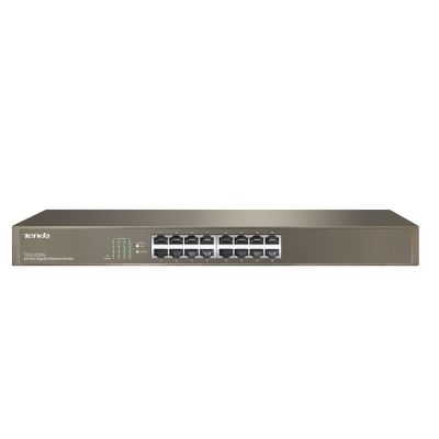 2. Tenda TEG1016G Network Uplinks Unmanaged Gigabit Ethernet (10/100/1000) 1U Blue