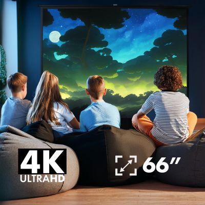 20. MACLEAN PORTABLE PROJECTION SCREEN, COMPACT, FLOOR, 16:9 MC-210