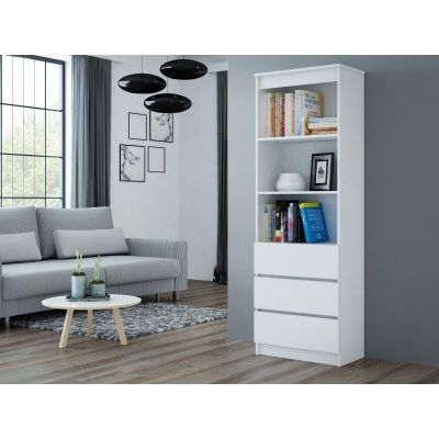 2. OFFICE SHELVING UNIT 3 DRAWERS 3 SHELF RS-60 WHITE OLIMP