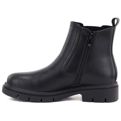 7. Women's leather ankle boots, black Sergio Leone BT-01-S