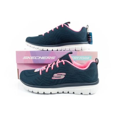 10. Skechers Graceful-Get women's sports shoes comfortable lightweight breathable navy blue