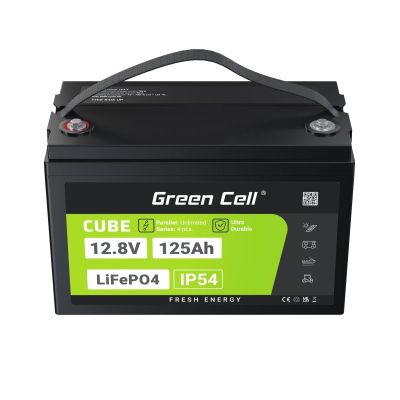 49. Green Cell CUBE LiFePO4 battery 125Ah 12V/12.8V 1600Wh LFPGC12V125AH