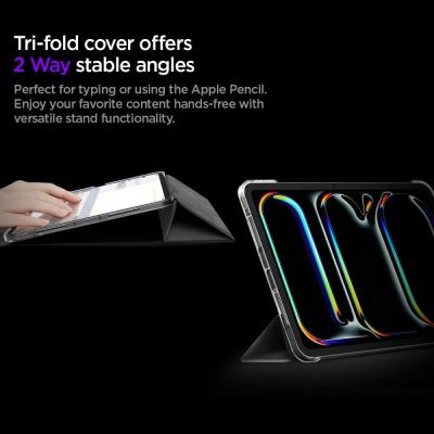 13. Spigen Liquid Air Folio Case for iPad Pro 11” (2024) iPad Pro 11” (2025) - Black