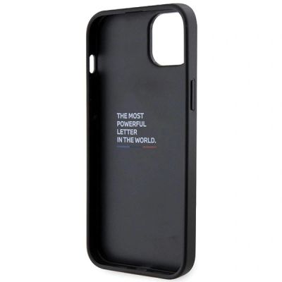 7. BMW Grip Stand Hot Stamp Case for iPhone 14 Plus / 15 Plus - Black