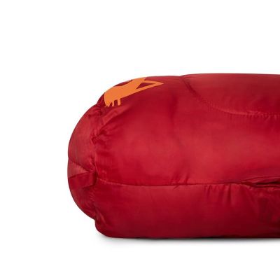 6. Campus Gattino 250 Mummy Sleeping Bag Right Red/Orange