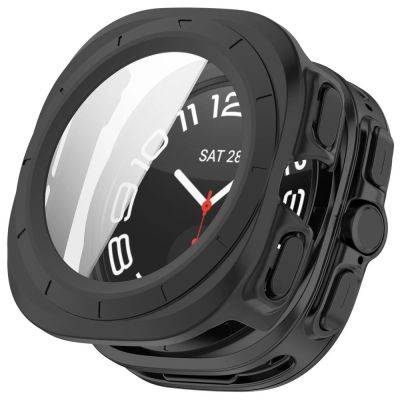 6. Tech-Protect Defense 2-Pack Case for Samsung Galaxy Watch Ultra 47mm - Clear Matte Black
