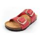 3. Bio Bio Women's slippers, profiled flip-flops, natural leather