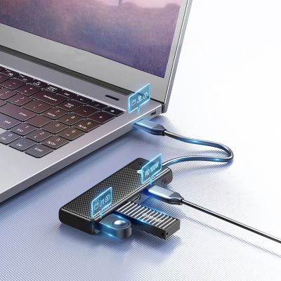 6. Hub USB-C Orico PAPW2AC-C3 docking station 2x USB-A 3.0 + 2x USB-C 3.0 - black