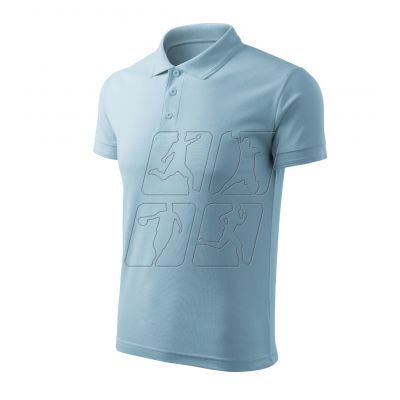 3. Malfini Pique Polo Free M MLI-F0315 polo shirt, blue