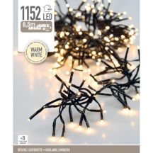 CHRISTMAS TREE LIGHTS LIGHT CHAIN 1152 LED TIMER WARM WHITE