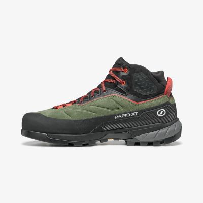 2. Scarpa Rapid XT Mid GTX Women's Approach Shoes - Birch/Coral Size: 37_5