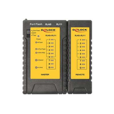 4. DeLOCK 86407 Network Cable Tester Twisted Pair Cable Tester Black