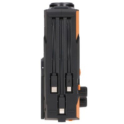 54. Extralink Solar Emergency Radio with Crank Dynamo Powerbank 4000mAh with SOS Flashlight SR-4000 Portable Analog Black, Orange
