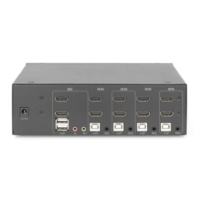 5. Digitus KVM Switch, 4-Port, Dual Monitor Support, 4K, HDMI®