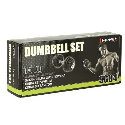 46. Threaded dumbbell SG04 15 (15kg, 8 plates) KGHMS 17-59-120