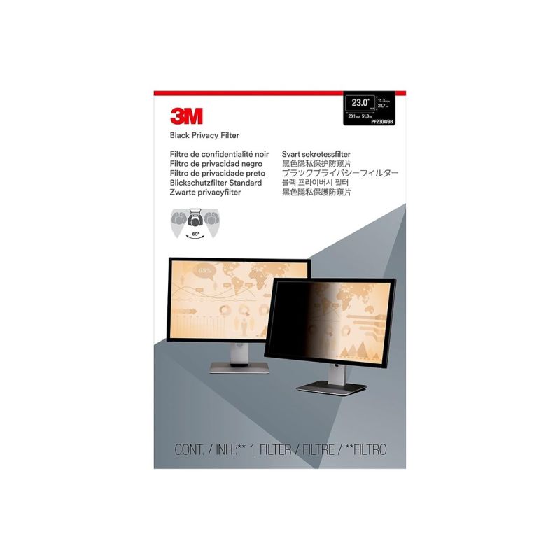 5. 3M Privacy Filter for 23" Widescreen Monitor