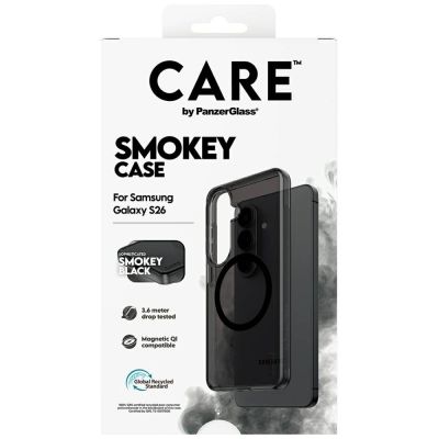 6. CARE by PanzerGlass Urban Explorer Smokey Case w. Black Qi for Samsung Galaxy S26 - Black