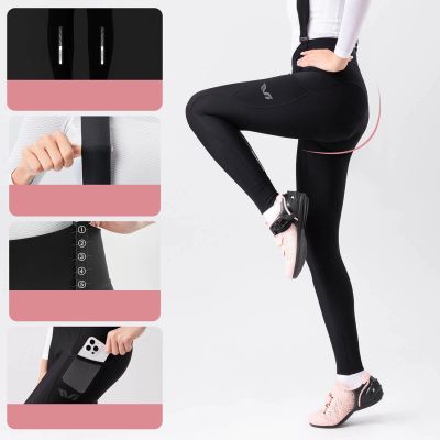 7. Rockbros YDCK006 TVI Women's Cycling Bib Shorts with Pad M - Black