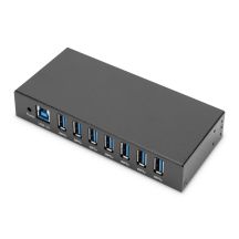 Industrial Hub 7-port USB 3.0 SuperSpeed active metal construction DIN rail