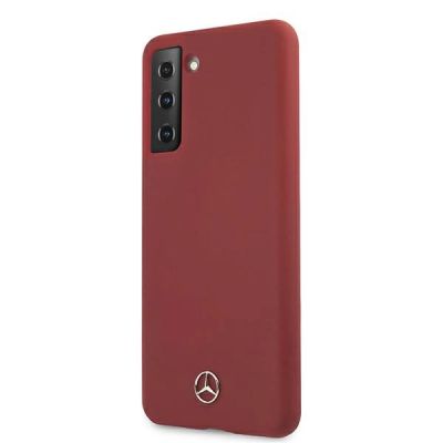 2. Mercedes Silicone Line Case for Samsung Galaxy S21 - Red