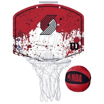 2. Basketball backboard Wilson NBA Team Portland Trailblazers Mini Hoop WTBA1302POR