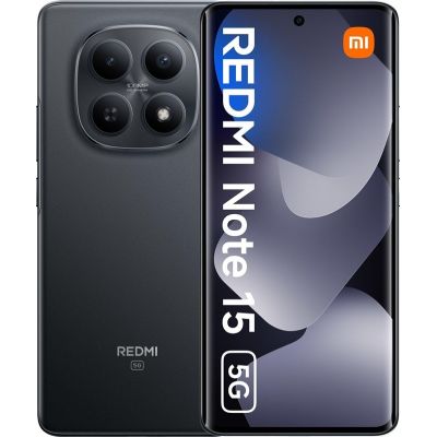 9. Xiaomi Redmi Note 15 5G 17.2 cm (6.77") 8 GB 128 GB 5520 mAh Black