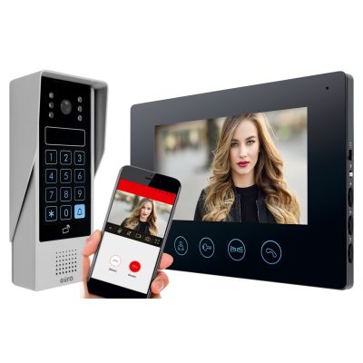 9. EURA VDP-90A3 DELTA video intercom + black monitor