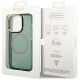 8. Guess GUHMP14XHTCMA iPhone 14 Pro Max 6.7" green/khaki hard case Gold Outline Translucent MagSafe