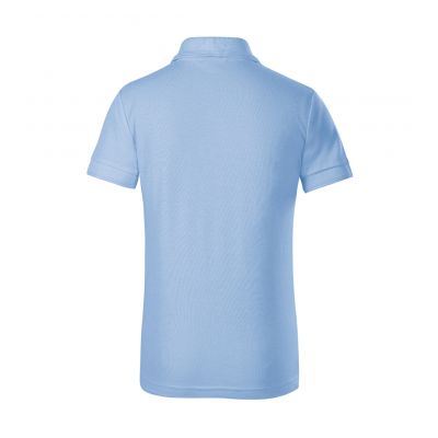 4. Malfini Pique Polo Free Jr MLI-F2215 blue polo shirt