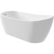 Freestanding asymmetrical acrylic bathtub - 150 cm
