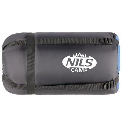 12. NILS CAMP NC2012 Sleeping Bag, Black-Navy Blue