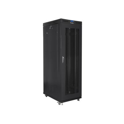 LANBERG FLOOR RACK CABINET 19" 42U 800X1000 PERFORATED DOOR LCD BLACK FF01-8042-23BL (FLAT PACK)