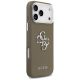 4. Guess Grained Big 4G Classic Logo Case for iPhone 17 Pro Max - Brown
