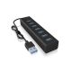 ICY BOX IB-HUB1700-U3 USB 3.2 Gen 1 (3.1 Gen 1) Type-A 5000 Mbit/s Black
