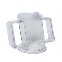 Transparent mug for the disabled