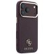 4. Guess Saffiano Small 4G & Classic Logo MagSafe Case for iPhone 18 Pro / 17 Pro - Burgundy