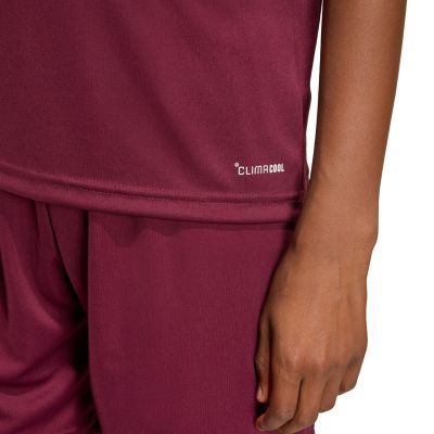 8. adidas Entrada 26 Jersey burgundy kids' T-shirt JZ2530